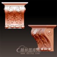 欧式柱头梁托立体圆雕图(LMZ-035)