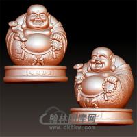 车摆之坐小弥勒佛立体圆雕图(YML-024)