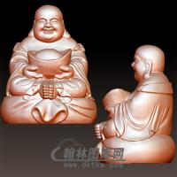 元宝弥勒立体圆雕图(YML-040)