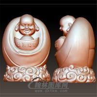 元宝弥勒立体圆雕图(YML-060)