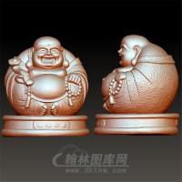 如意弥勒佛立体圆雕图(YML-086)