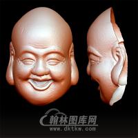 笑佛头立体圆雕图(YML-176)