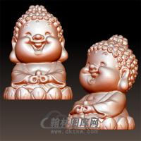 坐莲小佛立体圆雕图(BBF-006)
