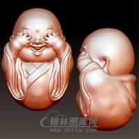 三不小和尚立体圆雕图(BBF-008)