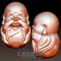 三不小和尚立体圆雕图(BBF-009)