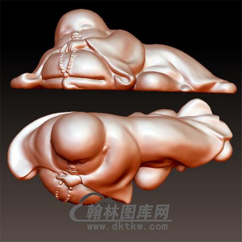 小和尚睡觉立体圆雕图(BBF-014)