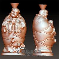 荷花童子立体圆雕图(BBF-023)