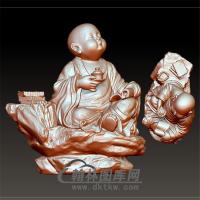 茶趣小佛立体圆雕图(BBF-027)