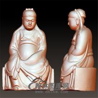 玄天上帝 玄武大帝立体圆雕图(YQT-021)