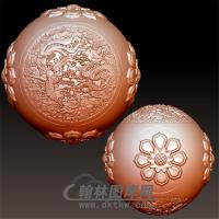 龙凤吉祥立体圆雕图(YSQ-055)