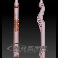 床头柜前脚立体圆雕图（OMG-425）