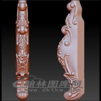 床尾脚立体圆雕图（OMG-785）