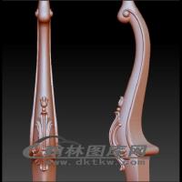方几脚立体圆雕图（OMG-413）