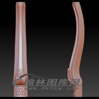 方几脚立体圆雕图（OMG-583）