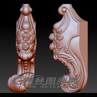 前脚立体圆雕图（OMG-870）