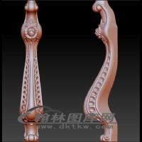 四门酒柜前脚立体圆雕图（OMG-768）