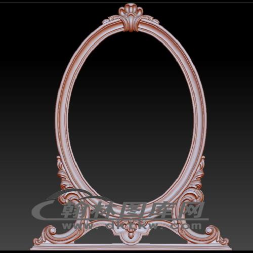 妆台镜架立体圆雕图（OMG-764）