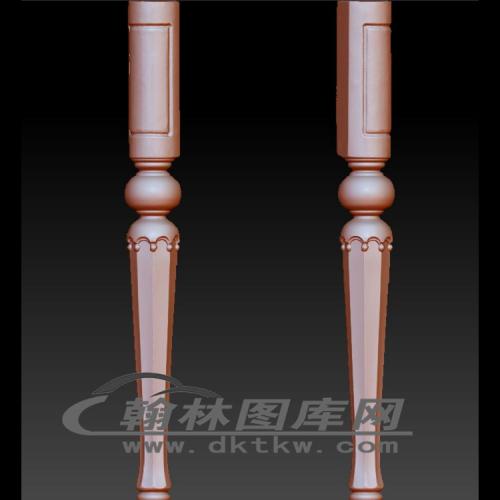 妆台腿立体圆雕图（OMG-470）