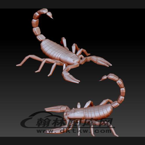 蝎子立体圆雕图（BLG-531）