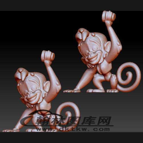 猴子立体圆雕图（BLG-638）