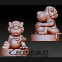 卡通狮子立体圆雕图（BLG-150）