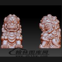 狮子印章立体圆雕图（BLG-124）