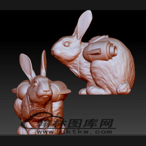 兔子立体圆雕图（BLG-241）