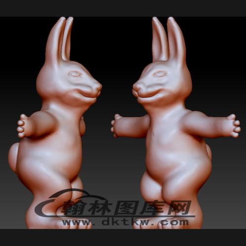 站立兔子立体圆雕图（BLG-250）