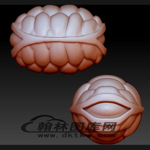 龟壳立体圆雕图（BLG-227）