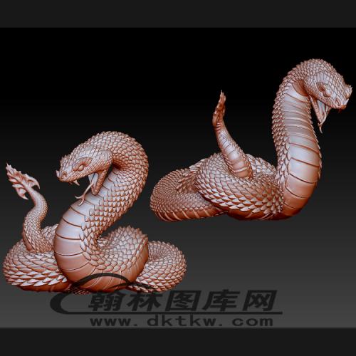 毒蛇立体圆雕图（BLG-589）