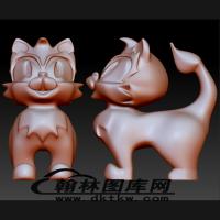 卡通猫立体圆雕图（BLG-189）