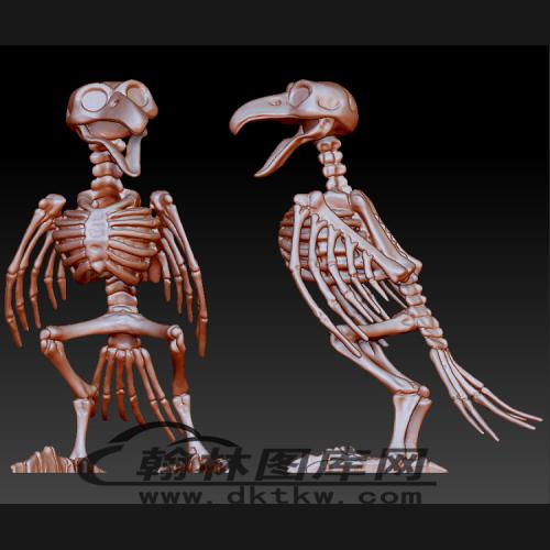 秃鹰骨架立体圆雕图（BLG-219）
