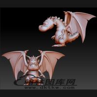 卡通西方龙立体圆雕图（BLG-605）