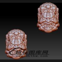 大黑天头手串立体圆雕图（BLG-303）