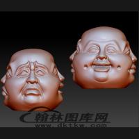 核雕手串四面佛立体圆雕图（BLG-081）