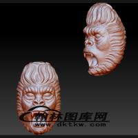 斗战圣佛猴头立体圆雕图（BLG-422）