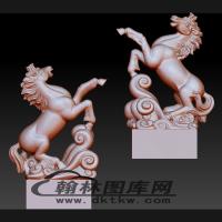 飞马印章立体圆雕图（BLG-537）